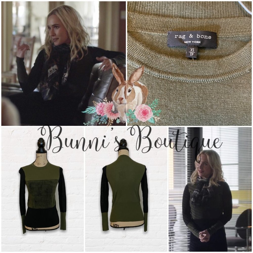 Juliette Barnes' Rag & Bone Colorblock Pullover - Picture 6 of 7